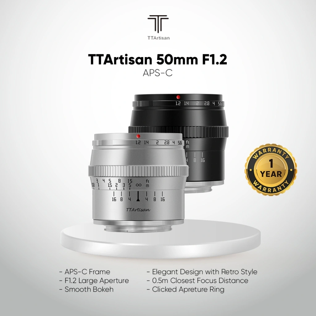 TTArtisan 50mm F1.2 APS-C Lens for Camera