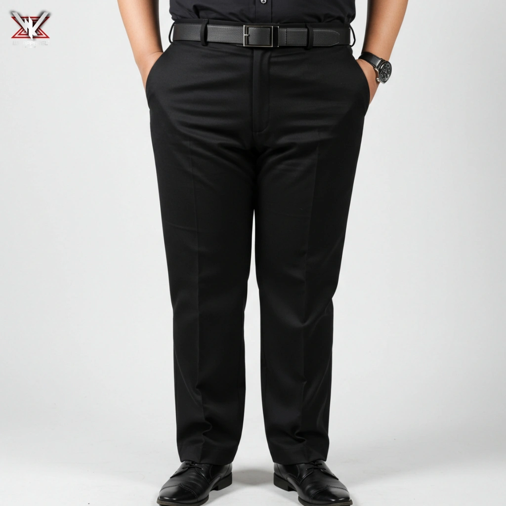 WK APPAREL - Celana Formal Slimfit Jumbo Hitam 39-44