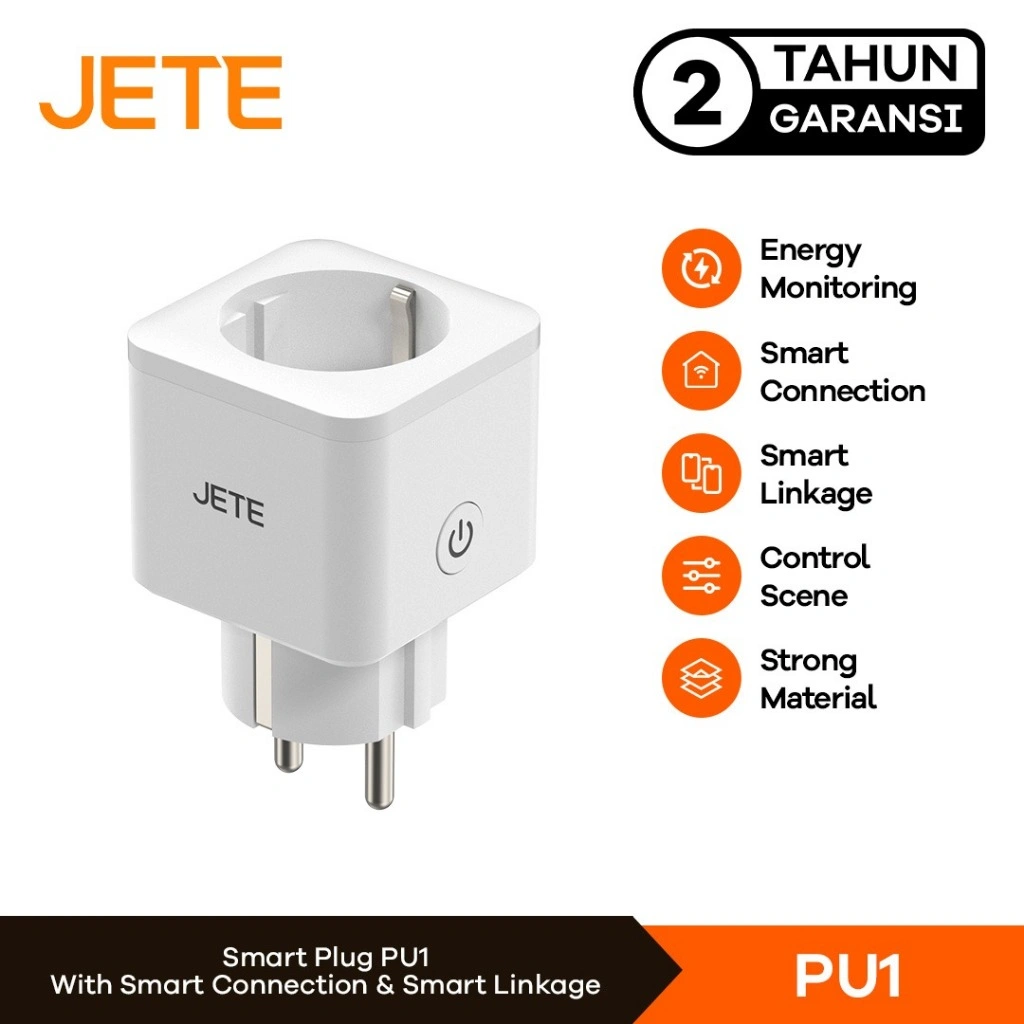 JETE Smart Plug  PU1 Colokan Wireless WIFI for Smarthome Android IOS Support - Garansi 2th