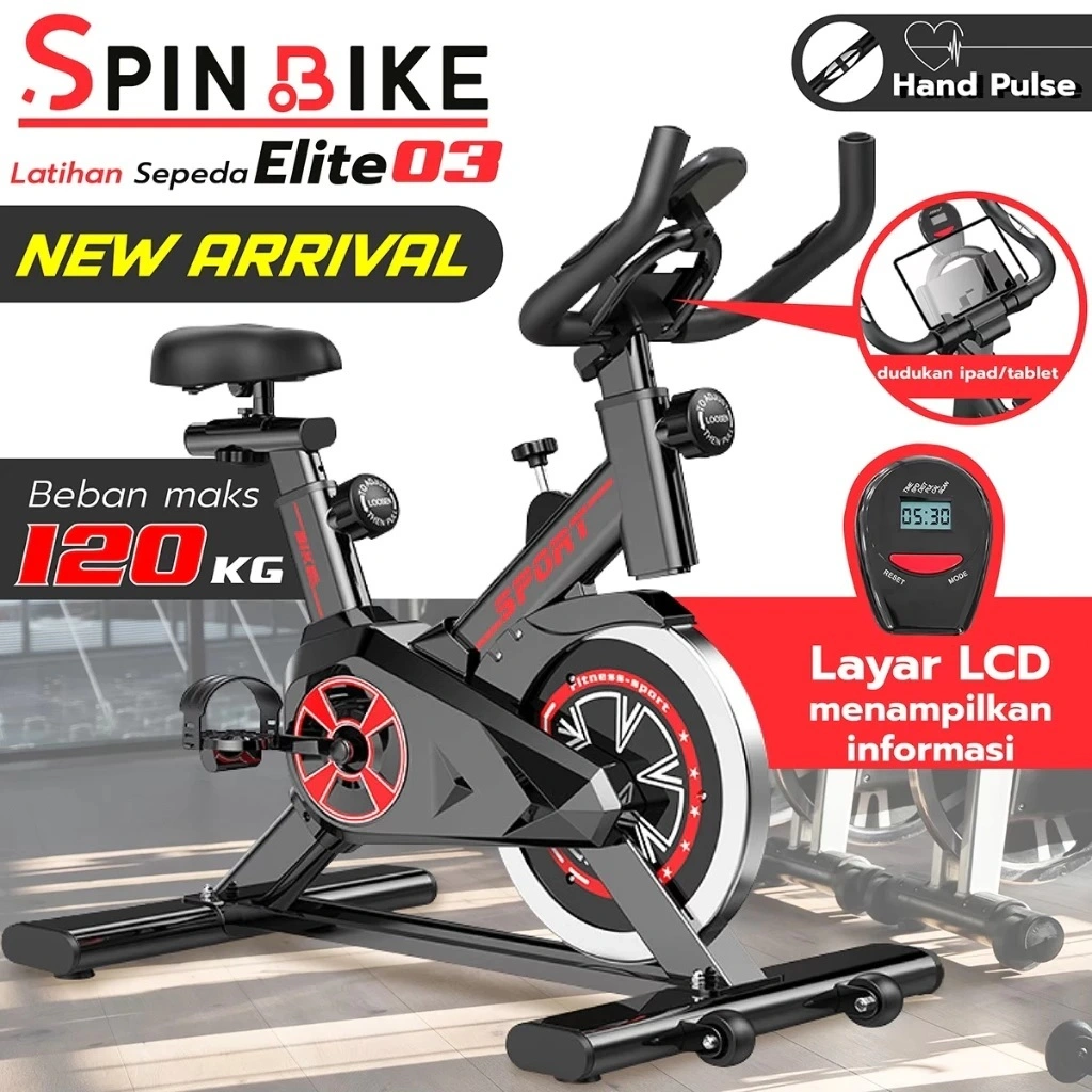 BG Sport Sepeda Statis Spinning Bike Tes Detak Jantung Sepeda olahraga Exercise