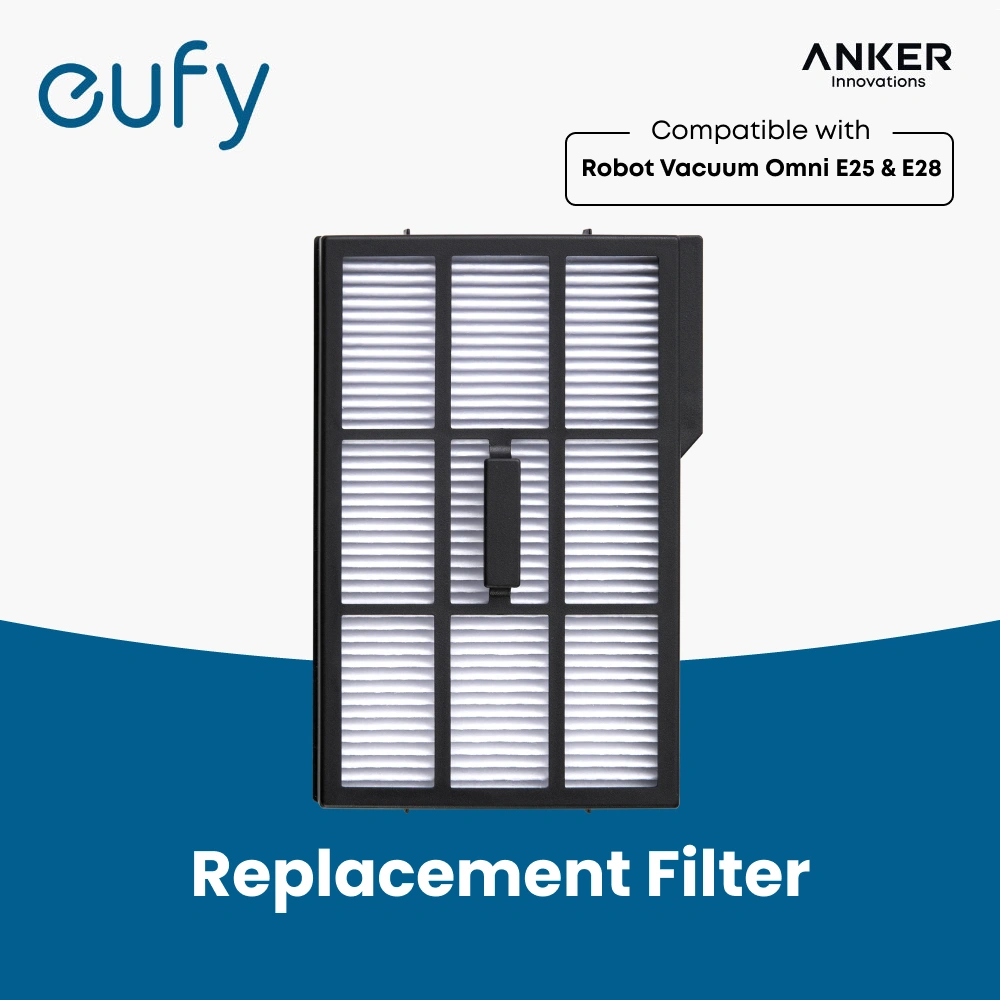 eufy Replacement Filter for RoboVac, Efficient Filtration, Durable, Effective Cleaning, Compatible with eufy Robot Vacuum Omni E25 - T290K