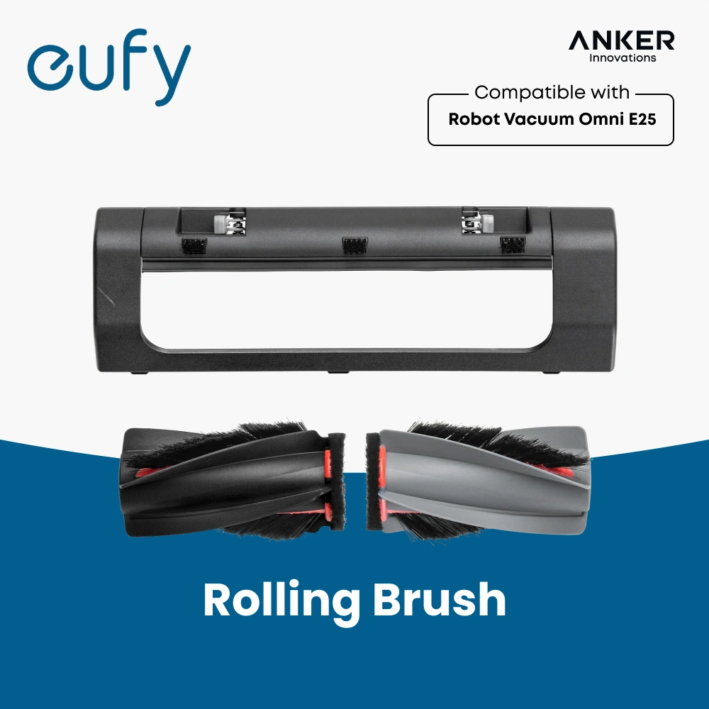 eufy Rolling Brush and Brush Guard, Durable, Effective Cleaning, Compatible with eufy Robot Vacuum Omni E25 - T290G