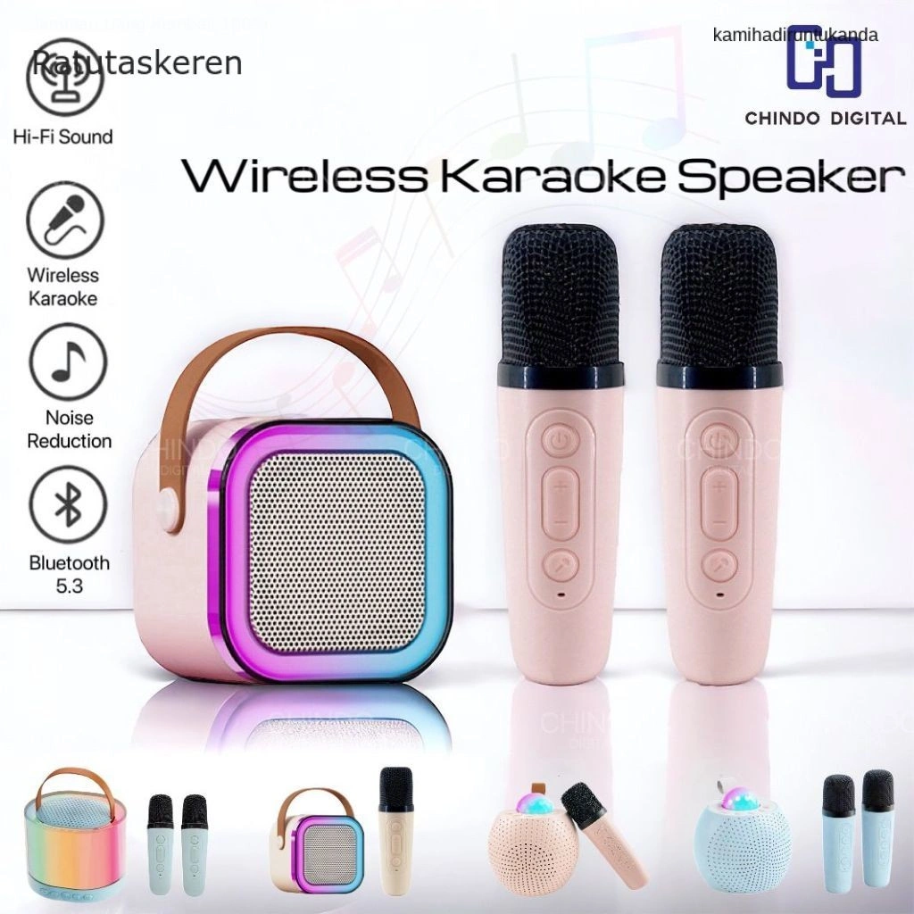 Speaker RIK0125 Bluetooth Mini Speaker Karaoke Speaker Portable with MIC Bluetooth MP3 Player Full Bass Wireless Karaoke Keren