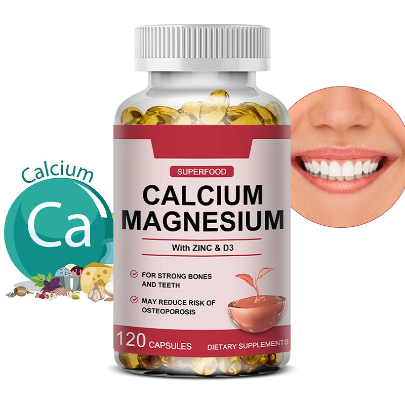 Kapsul Kalsium Magnesium Kompleks dengan Seng dan Vitamin D - Kesehatan Jantung, Kesehatan Sendi, Relaksasi Otot