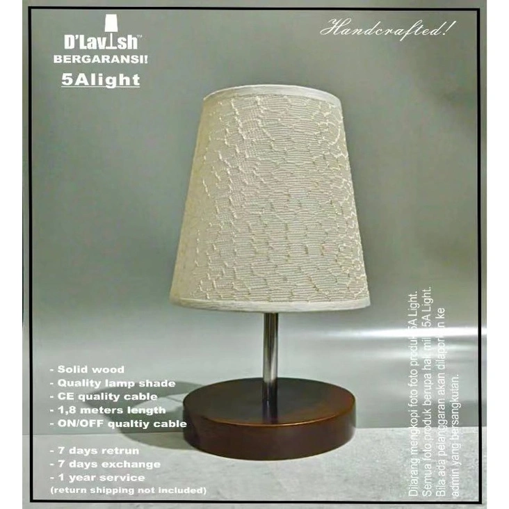 Bali Cute WOOD - Lampu Meja Hias/Tidur/Nakas