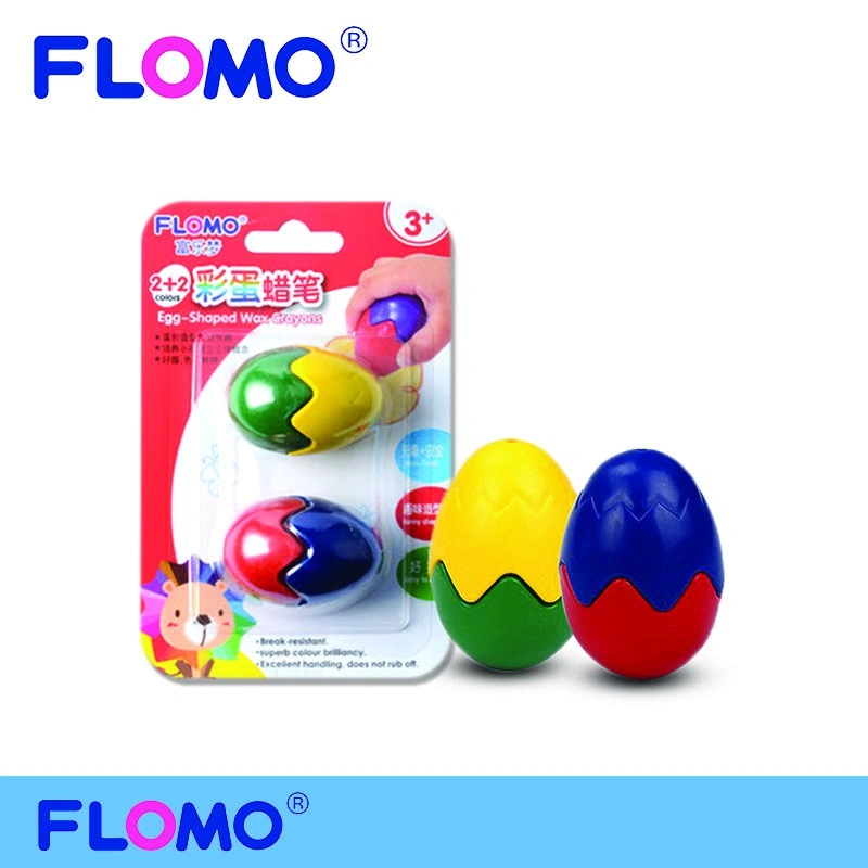 Asaba Stationery - Flomo Crayon Egg Shape- Krayon Warna