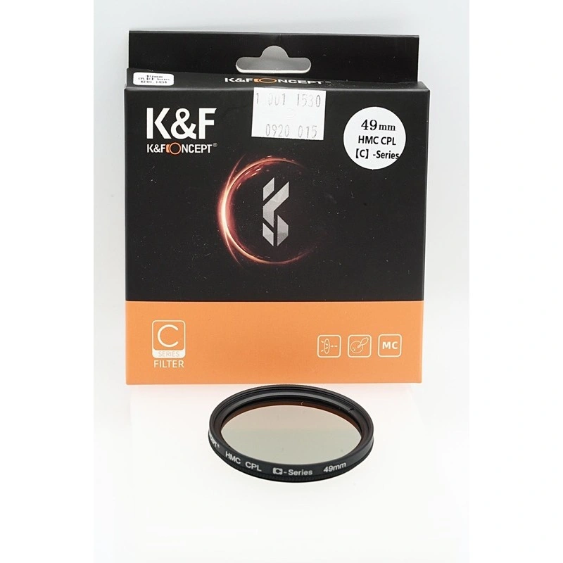 K&F Concept 49mm CPL Filter 49 mm Slim HMC Blue Multi Coated Japan Optics Circular Polarizer