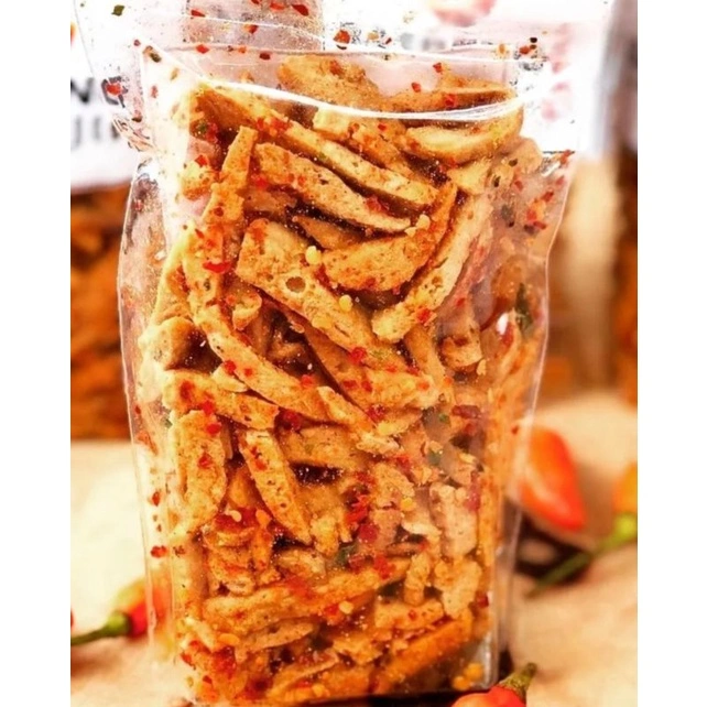basreng gurih pedas xtra daun jeruk isi 55 gram harga riselleer guys