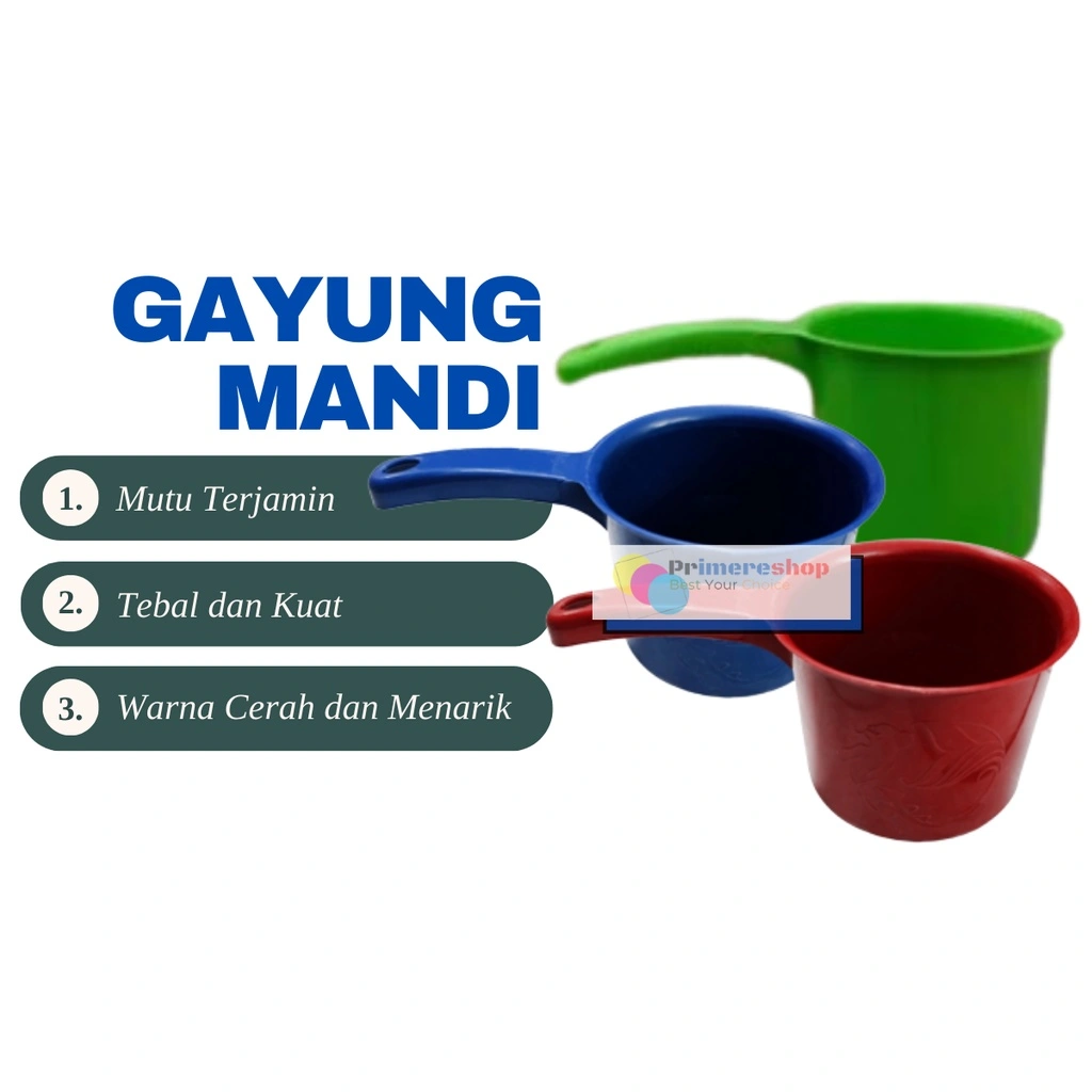 Gayung Mandi Peralatan Mandi Anak Bayi dan Dewasa Plastik Murah