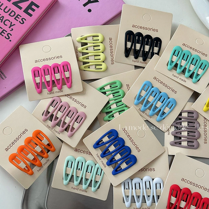 [CUCI GUDANG] CUTE TRIANGLE DOFF ROUND CORNER BOBBY PIN MATTE JEPIT PONI SEGITIGA JEPITAN RAMBUT WARNA HAIR CLIP HAIRPIN SOLID COLOR COLORFUL BANGS CLIP KOREA KOREAN AKSESORIS ANAK PITA