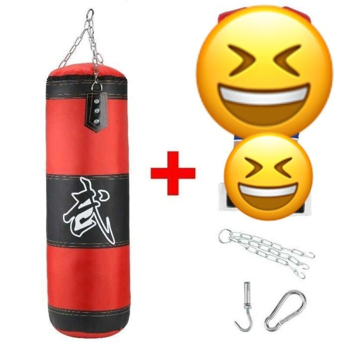 NEW Sarung Samsak Tinju Gantung mma boxing punching sandsack 10 in 1 pasir sand kain punching bag 60 80 100 cm