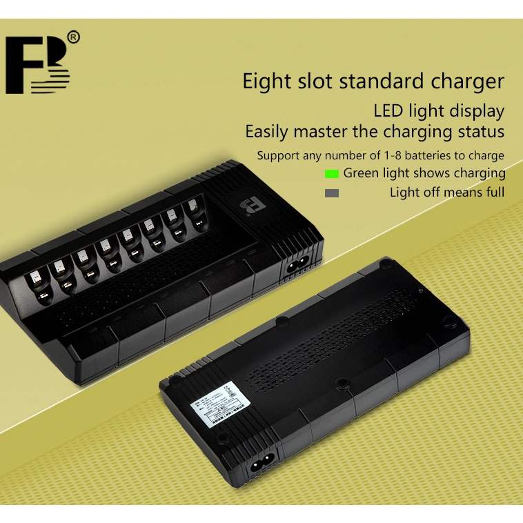 FB Charger Baterai AA Rechargeable 1.2V NiMH 8 Slot Battery Recharge Charger