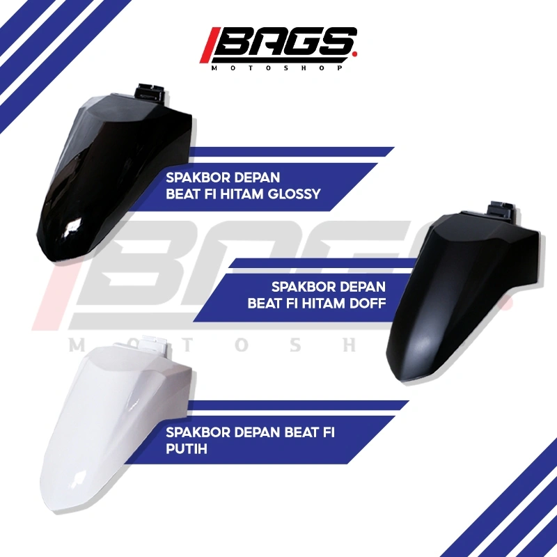 Spakbor depan Honda beat fi th 2013-2015 warna hitam