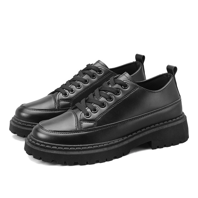 Furenic Sepatu Pantofel Pria Docmart Hitam Casual Formal Original Terbaru