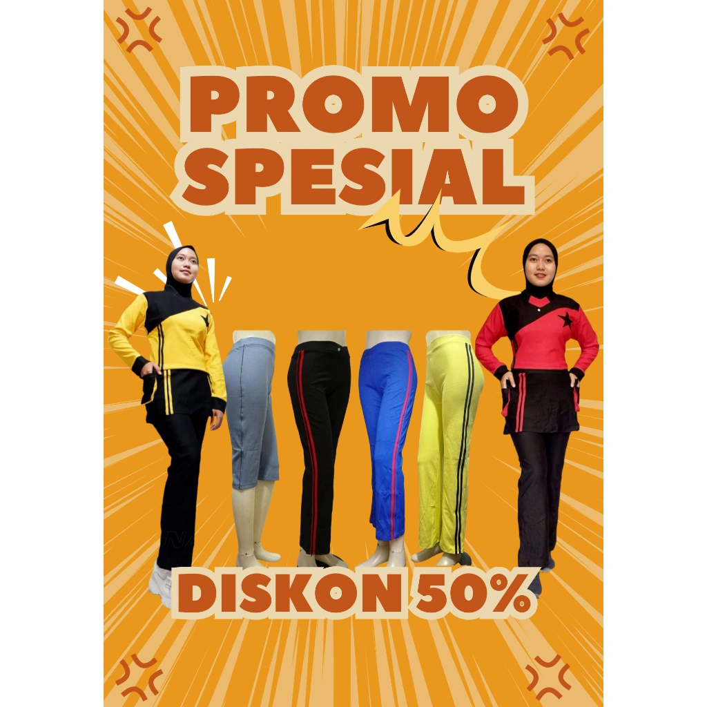 OBRAL NANO SPORTSWEAR BAJU SENAM MUSLIM WANITA DAN CELANA SENAM WANITA