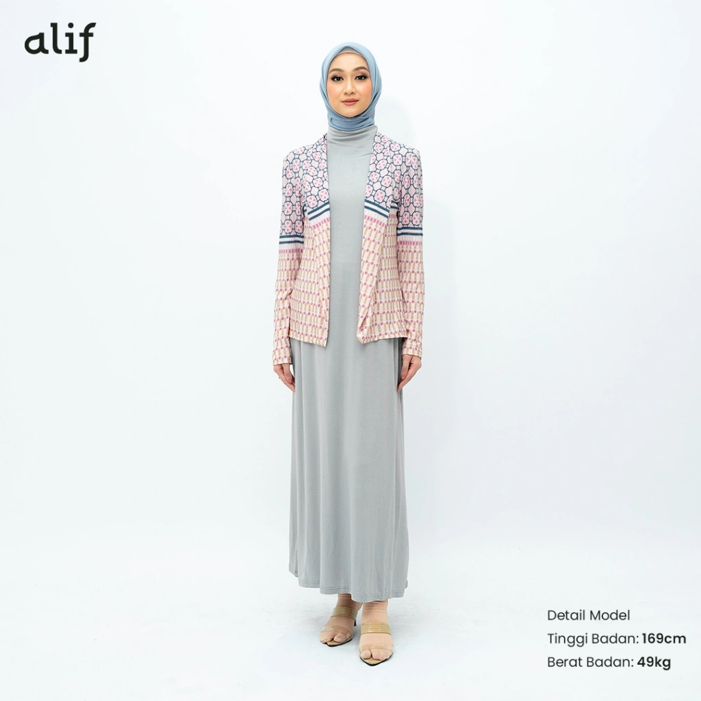 Alif Modern Wear - Outer Pleats Plisket Motif - Zephyr