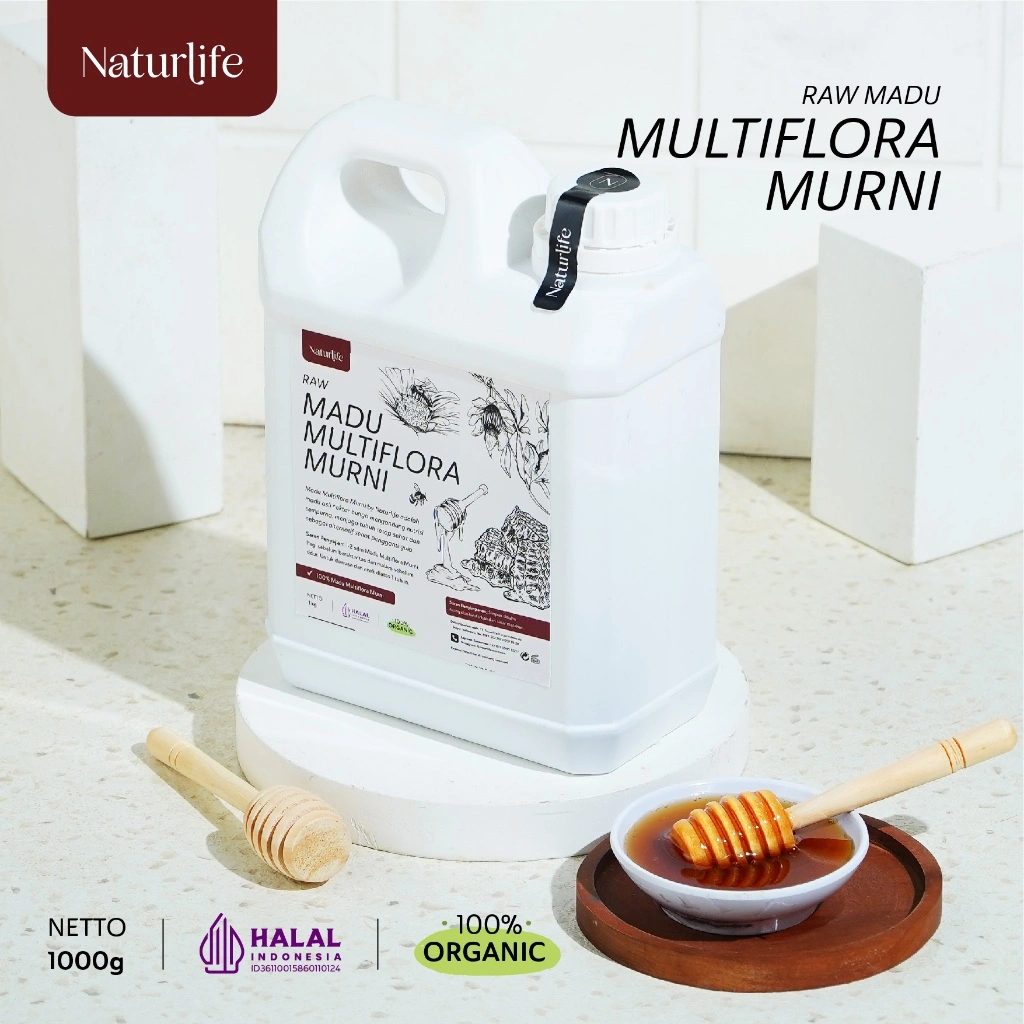 MADU MULTIFLORA SUPER ASLI 1000GRAM NATURLIFE ORIGINAL ALAMI TANPA CAMPURAN APAPUN RAW HONEY MINUMAN HERBAL KESEHATAN MADU MULTIFLORA UNTUK DIET HARGA GROSIR HNI ATTAUBAH AL HIDAYAH ATTAUBAH HPAI DARIBUMI NUTRIFARM BEORGANIK BEST HONEY SAFIYA MADU TAVA