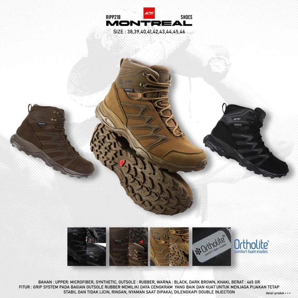 Sepatu Gunung Pria Montreal Arei Outdoorgear
