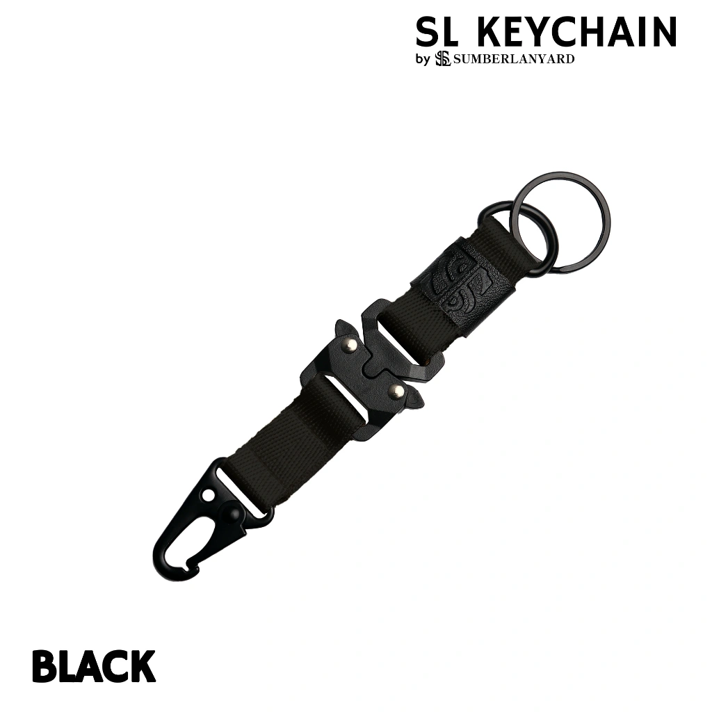 SL.ID Keychain Nylon  - Gantungan Kunci Black
