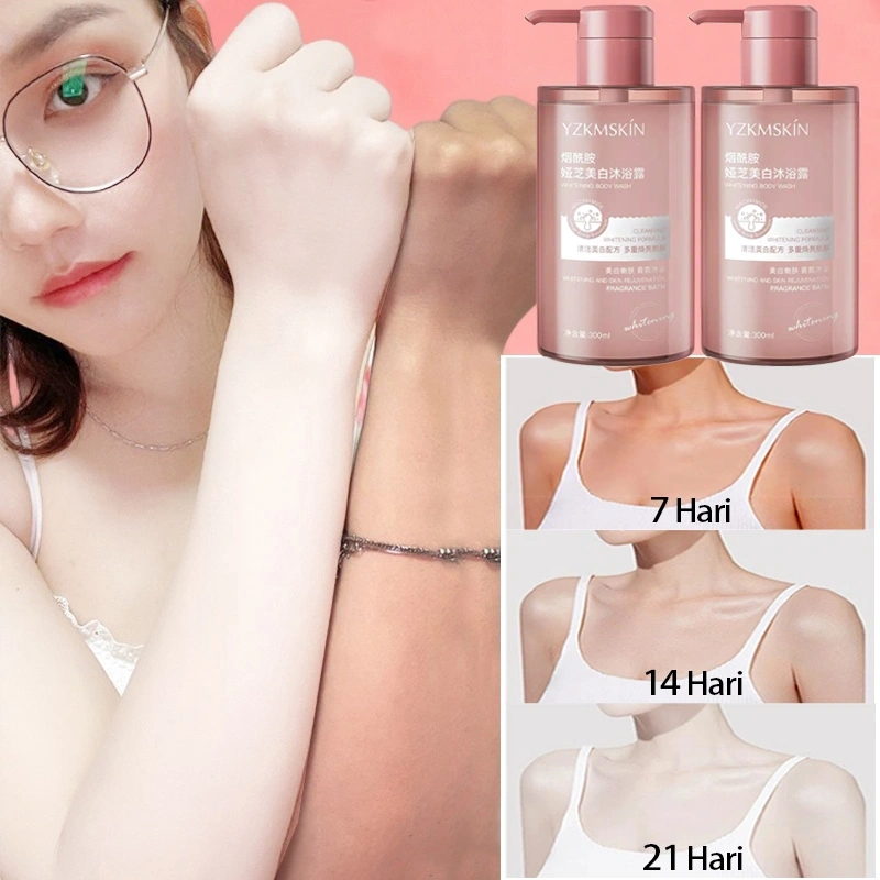 Sabun Mandi Pencerah Niacinamide 300ml Sabun Pemutih Tubuh Permanen Melembabkan Anti-Penuaan
