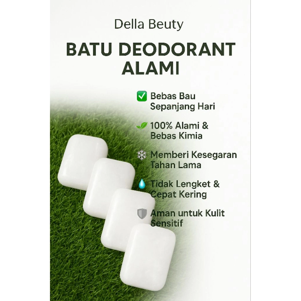 Batu tawas, Deodoran alami, anti bau ketiak, penghilang bau badan, penghilang bau ketek, bau kakii