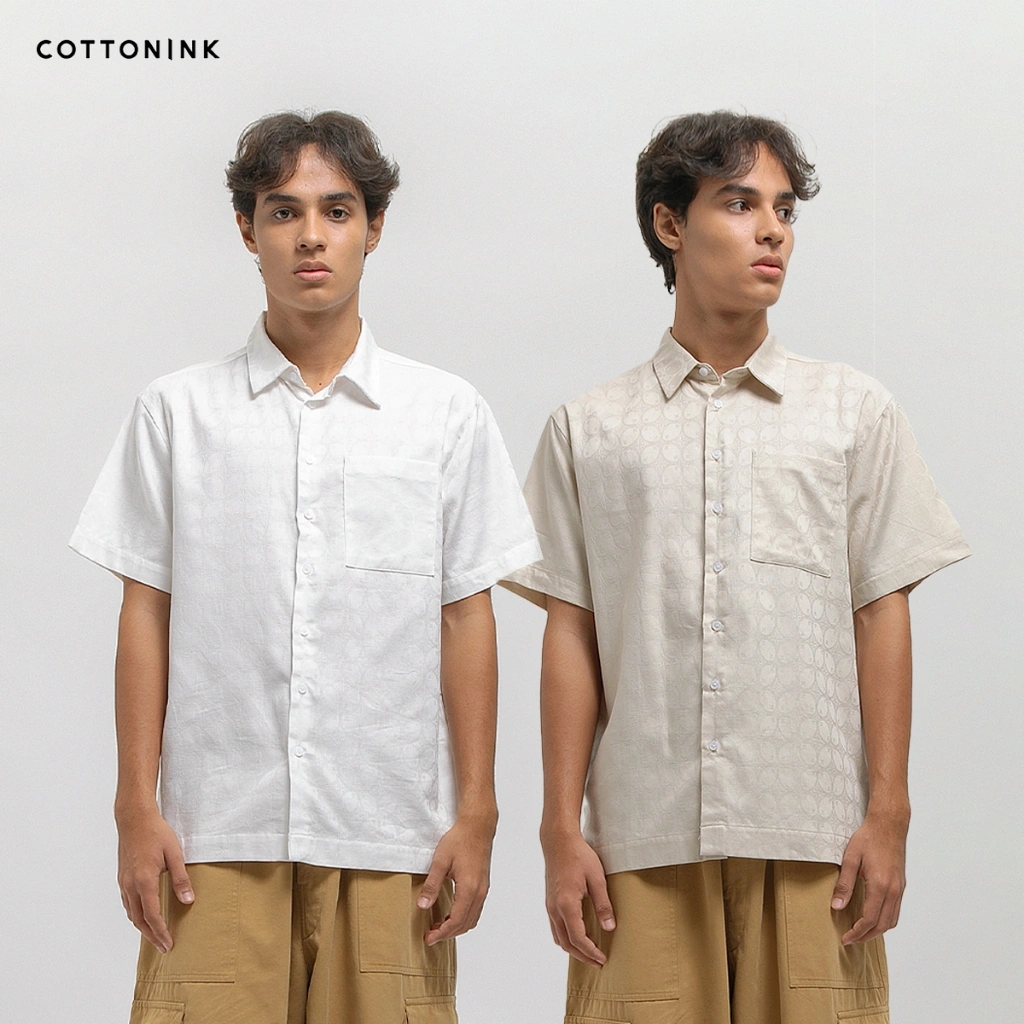 COTTONINK - Atasan Kemeja Pria Aksara #Archipelago2025