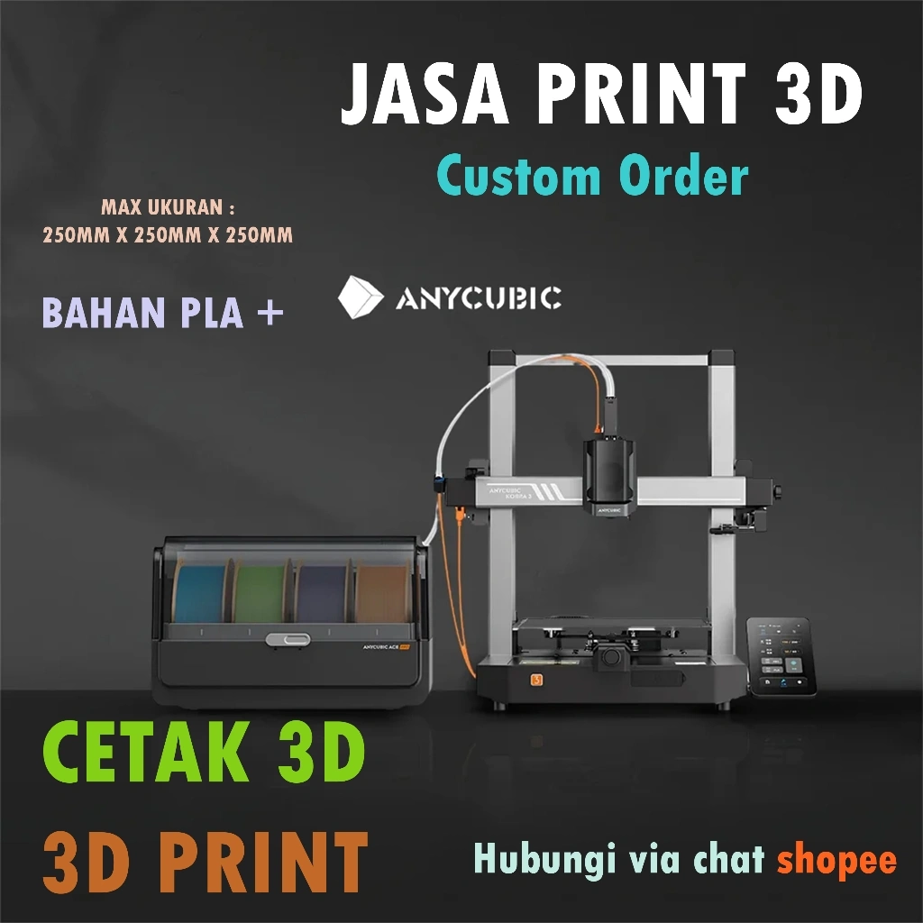 Jasa Cetak 3D PLA+ | Custom 3D Printing Miniatur, Aksesoris, Spare Part