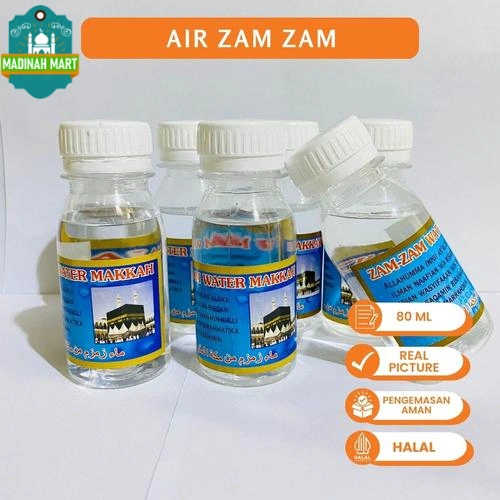 10-100 pcs air zam-zam kemasan botol 50ml | oleh oleh haji/umroh