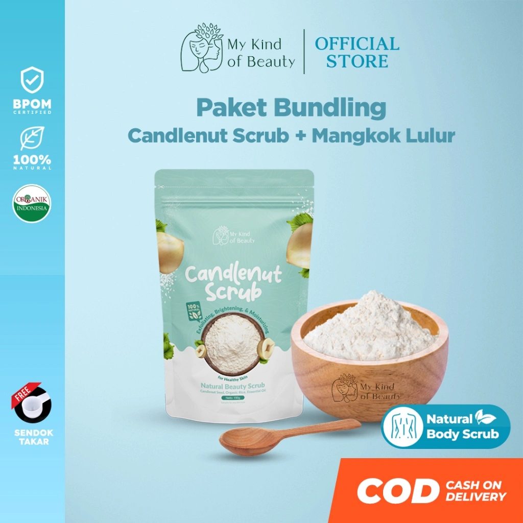 My Kind of Beauty - PAKET BUNDLING Candlenut Scrub x Mangkok Lulur