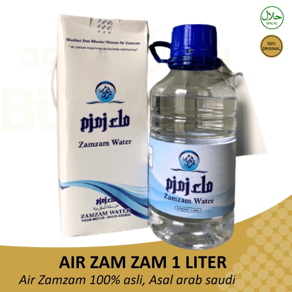 Air zam zam 100% 1liter asli kemasan original