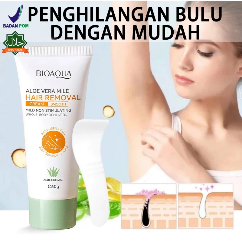 【hair removal cream】Krim Penghilang Bulu Alami | Krim penghilang bulu permanen | Waxing Tanpa Rasa Sakit & Iritasi | Untuk Area Sensitif, Ketiak, Kaki | Lembut, Cepat, Kulit Halus | Aman untuk Kulit Sensitif & Ibu Hamil 【COD】【BPOM】