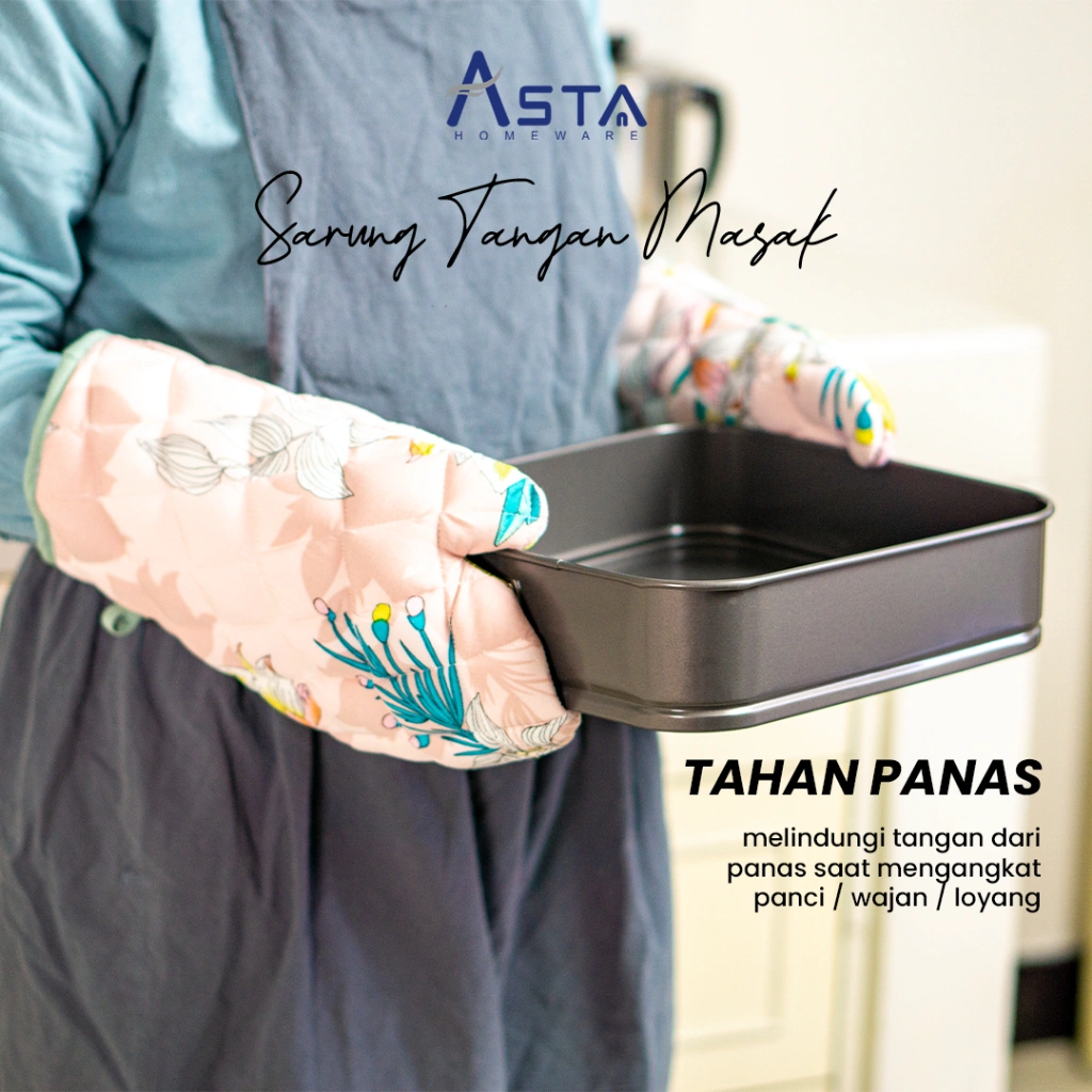 Asta Sarung Tangan Masak Oven Anti Panas Tebal Katun Premium 1 piece