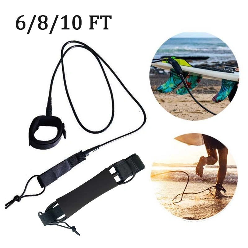 Surf Leash Leg Rope Surfboard Leash Surfboard Leash Surfing Paddleboard 6ft/8ft/10ft