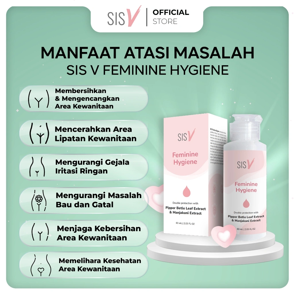 SISV Paket Sabun Pembersih Kewanitaan Mencerahkan Wangi Mengurangi Bau Gatal Iritasi BPOM HALAL+
