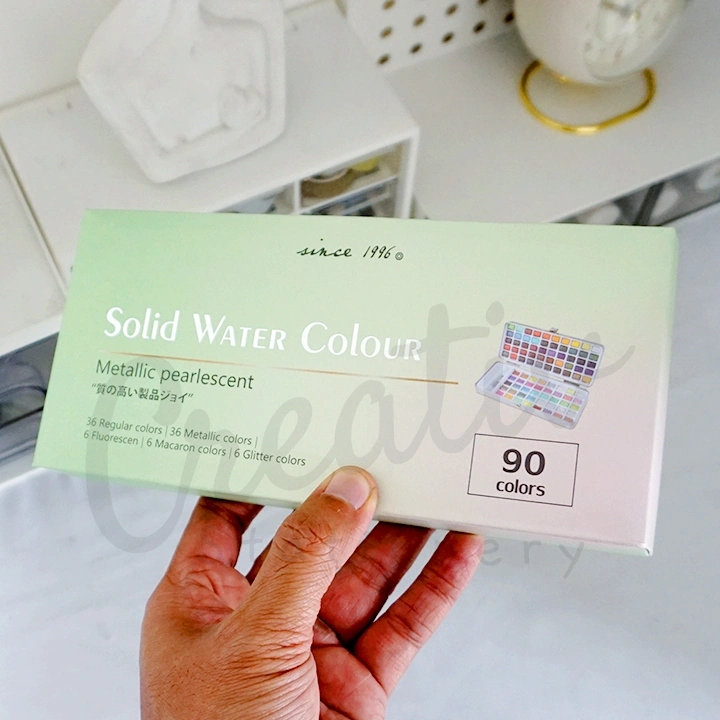 Giorgione Solid Water Colour Metallic Pearlescent 90 Warna G-ZG90 Cat Air Padat Premium Pemula & Profesional