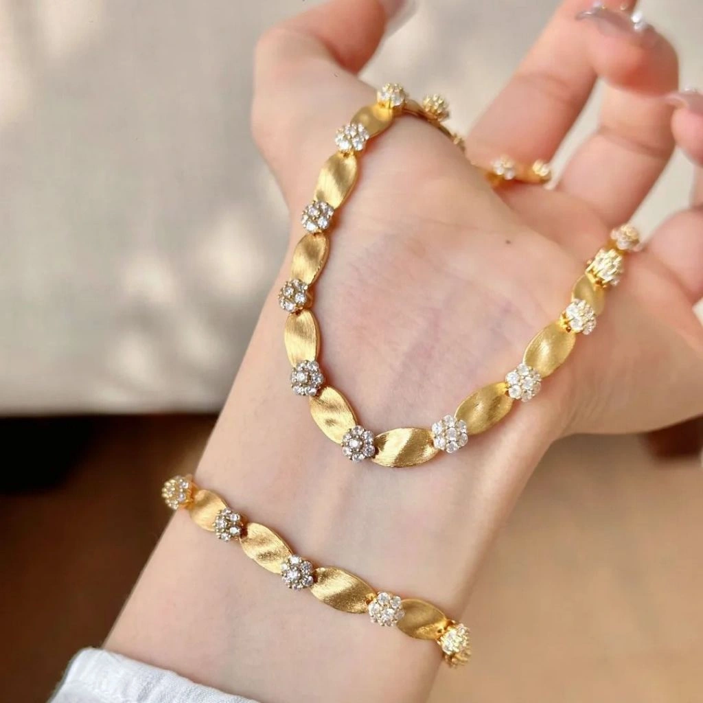 GL203 - Gelang Wisteria Gaya Vintage Terbaru Titanium Steel Model Korea Anti Karat dan Anti Luntur