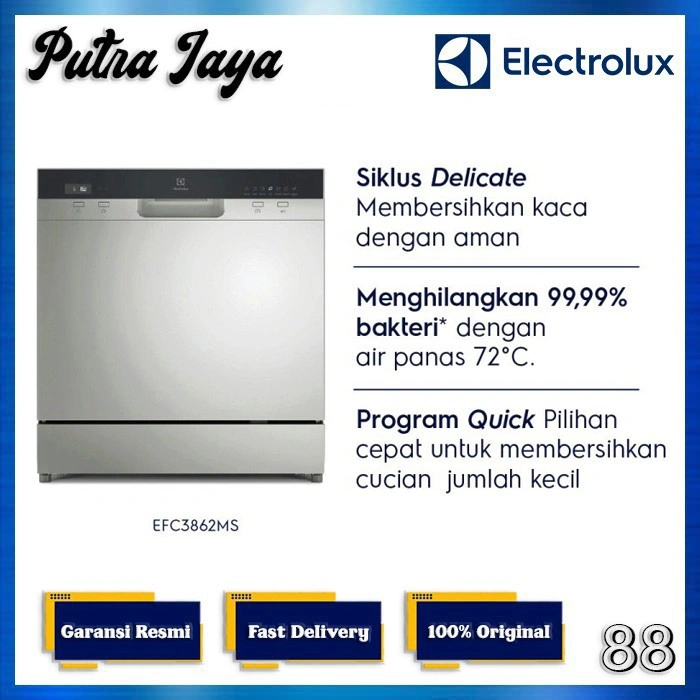 Electrolux Dishwasher Compact 55cm UltimateCare 300 EFC3862MS / EFC 3862 MS / EFC 3862MS