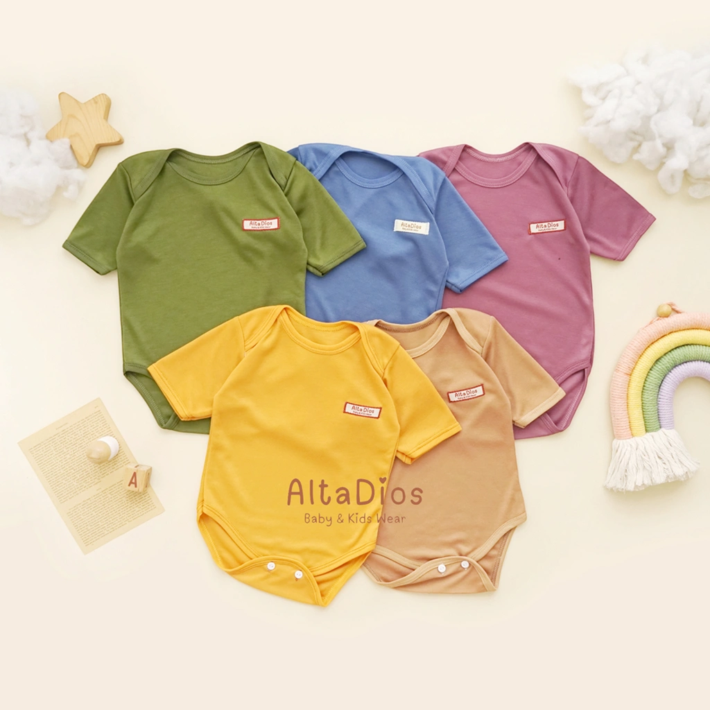 [Altadiosbaby] Kado BASIC Jumper Bayi | Baby Jumpsuit Newborn | Onesie Lengan Pendek | Romper Segi Tiga New Born | One Sie Body Suit | Bodysuit | Baju Jumper Bayi Perempuan Jumpsuit | Romper Bayi Laki-laki | Perlengkapan Bayi Baru Lahir | Baju Newborn
