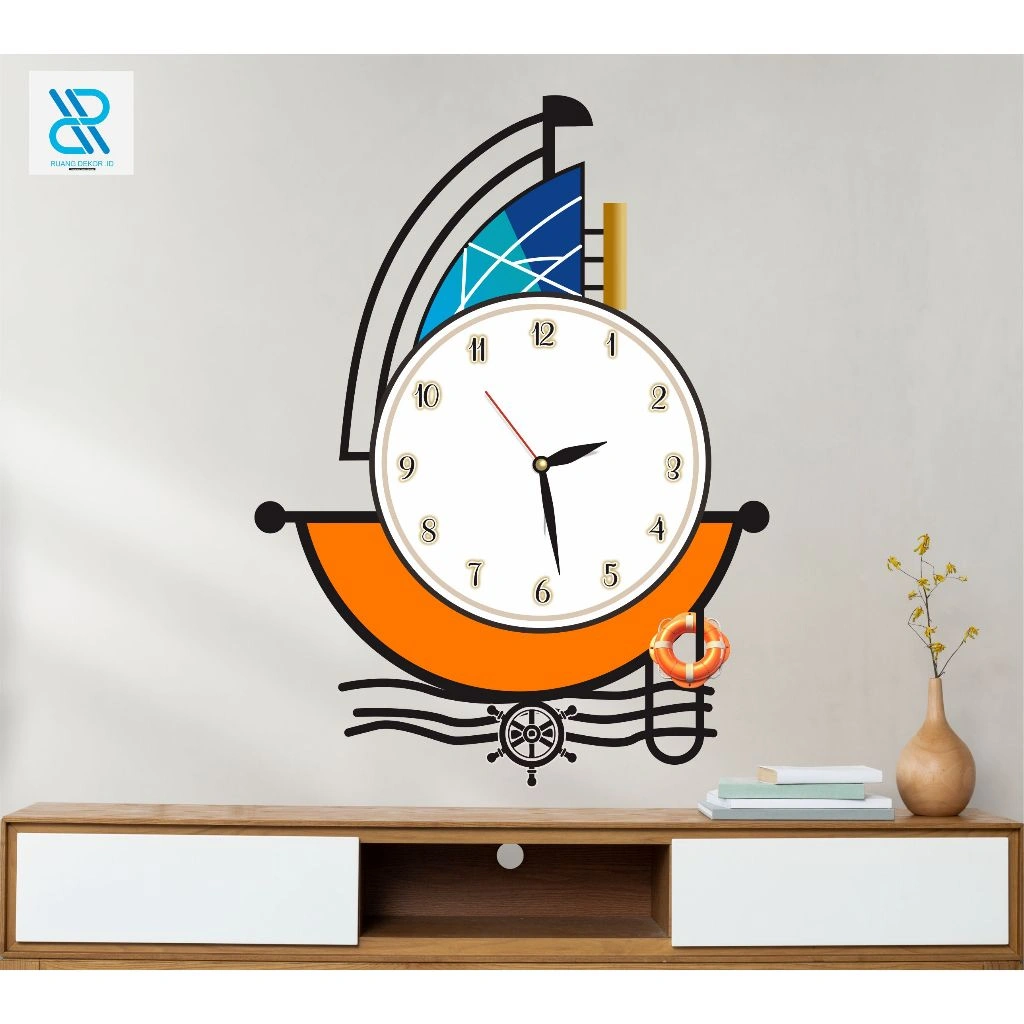 Jam Dinding Unik | Jam Dinding Minimalis | Jam Dinding Modern | Jam Dinding Hias | Jam Dinding Minimalis Desain Kapal
