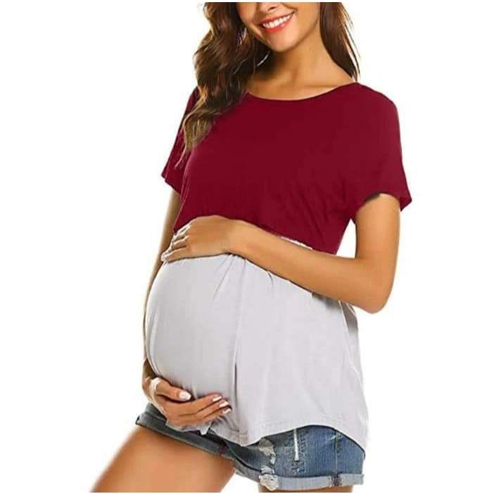 Baju Tidur Busui Hamil Katun Rayon Adem, Piyama Ibu Menyusui, Daster Bumil Bukaan Depan Praktis