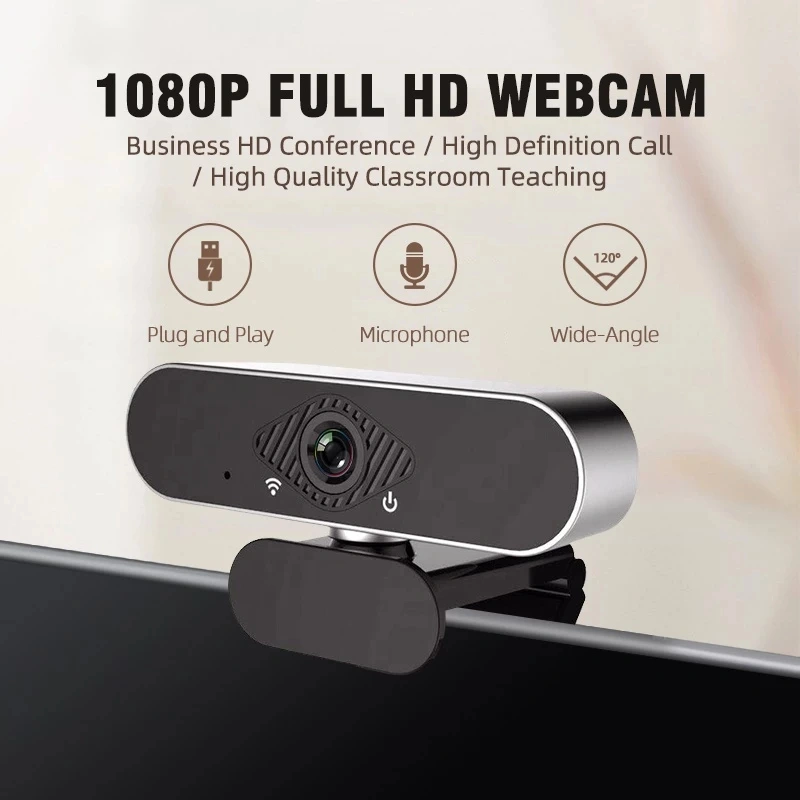 Laptop kamera jaringan EYESEC 1080P USB Kamera PC 4K Full HD with Microphone Real time Stretching Network Camera