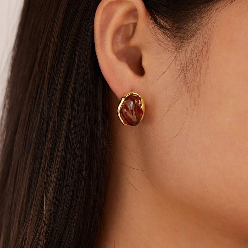 Liberteen - TARA Anting Wanita Stainless Steel 18k Gold Plated Kado Fashion Couple