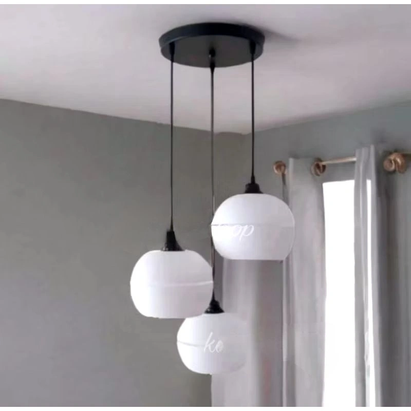 LAMPU HIAS BOLA LAMPU GANTUNG MINIMALIS PVC