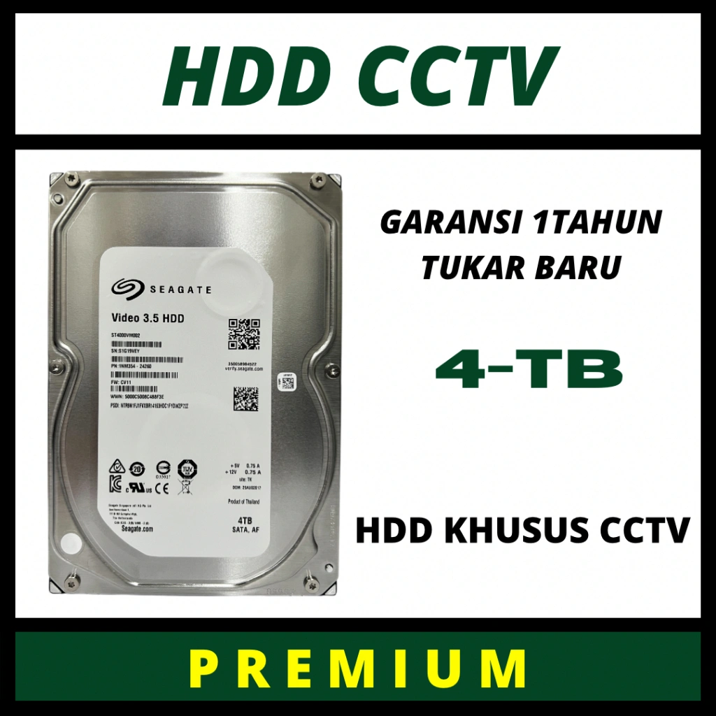 HARDISK 4TB HDD UNTUK CCTV