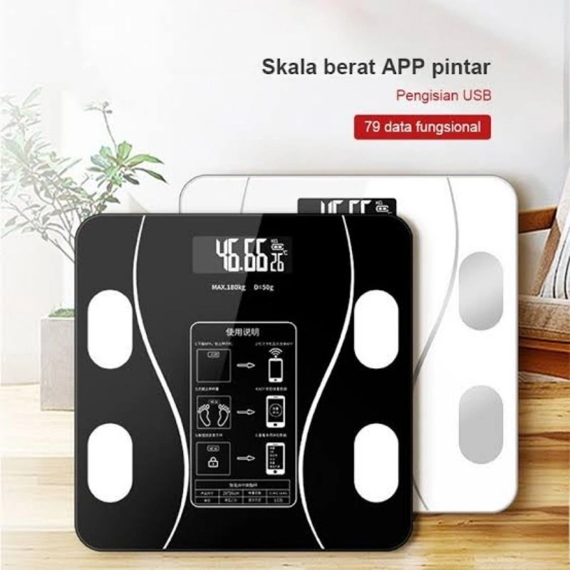 Timbangan Lemak Badan Digital Smart Scale