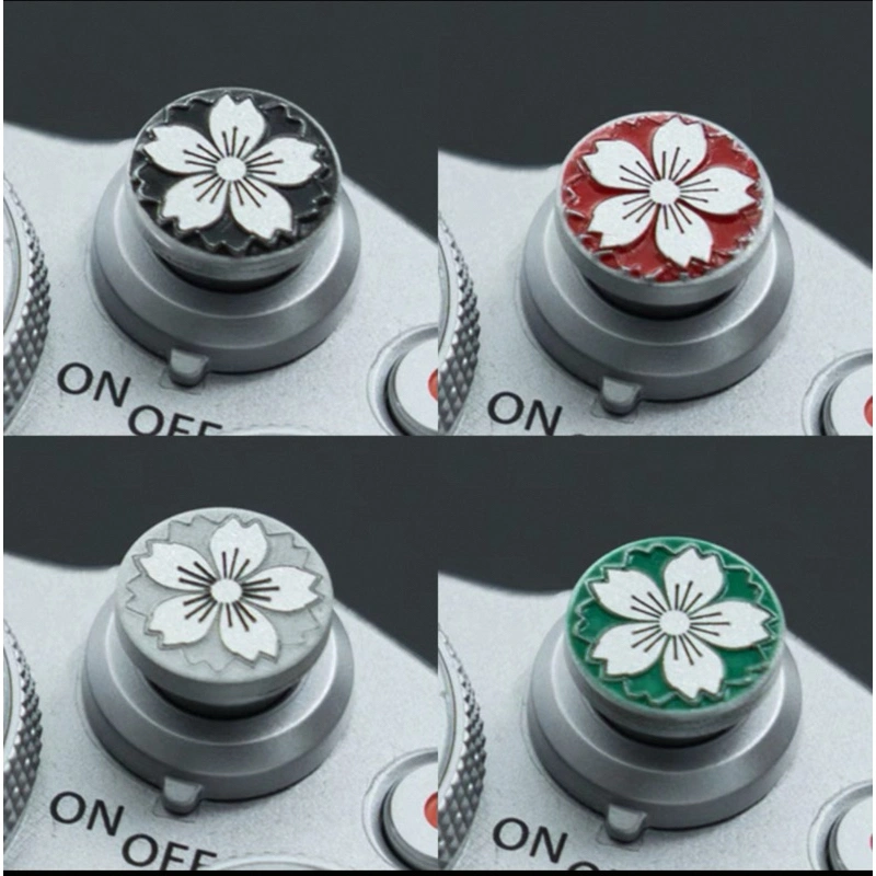 Tombol shutter release button premium motif SAKURA kamera fujifilm leica dll