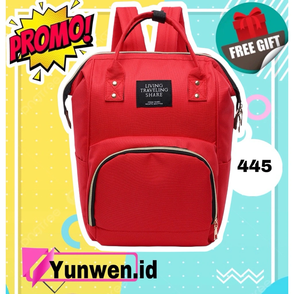 YUNWEN.ID tas ransel perlengkapan diaper bag bayi multifungsi viral kekinian terbaru 445