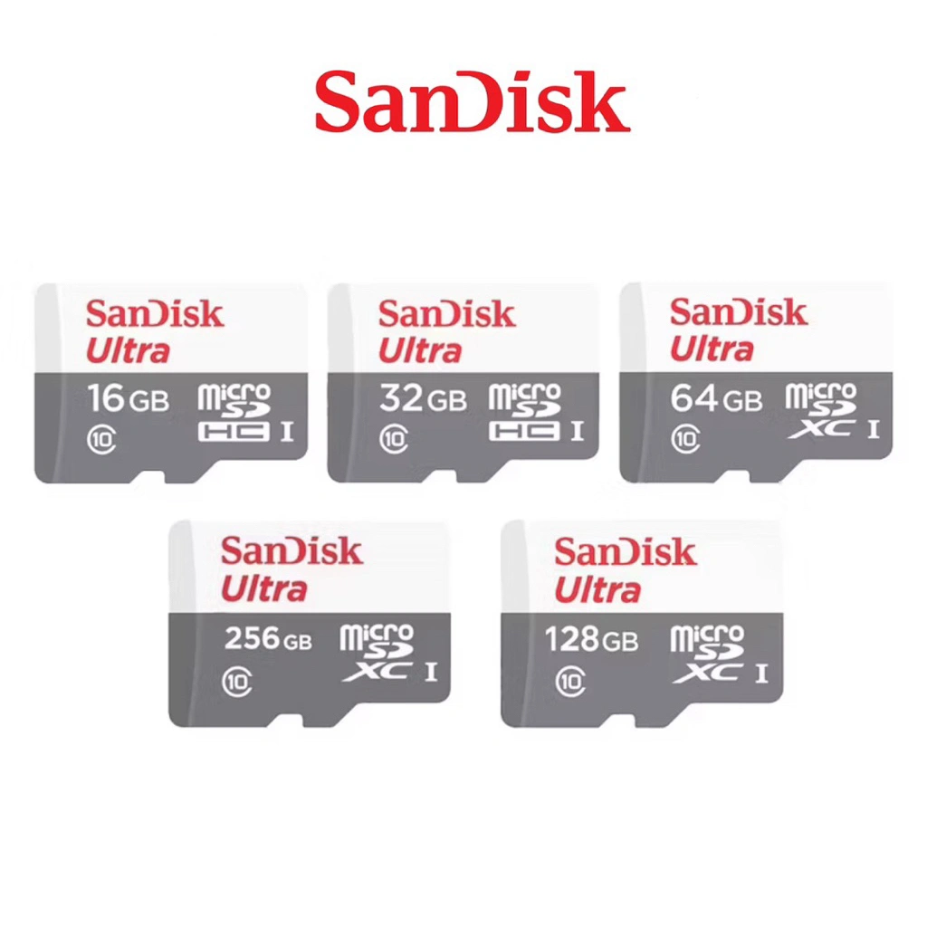 Micro SD SanDisk Ultra 128GB 64GB 32GB 100mbps Class 10 Memory Card MicroSD