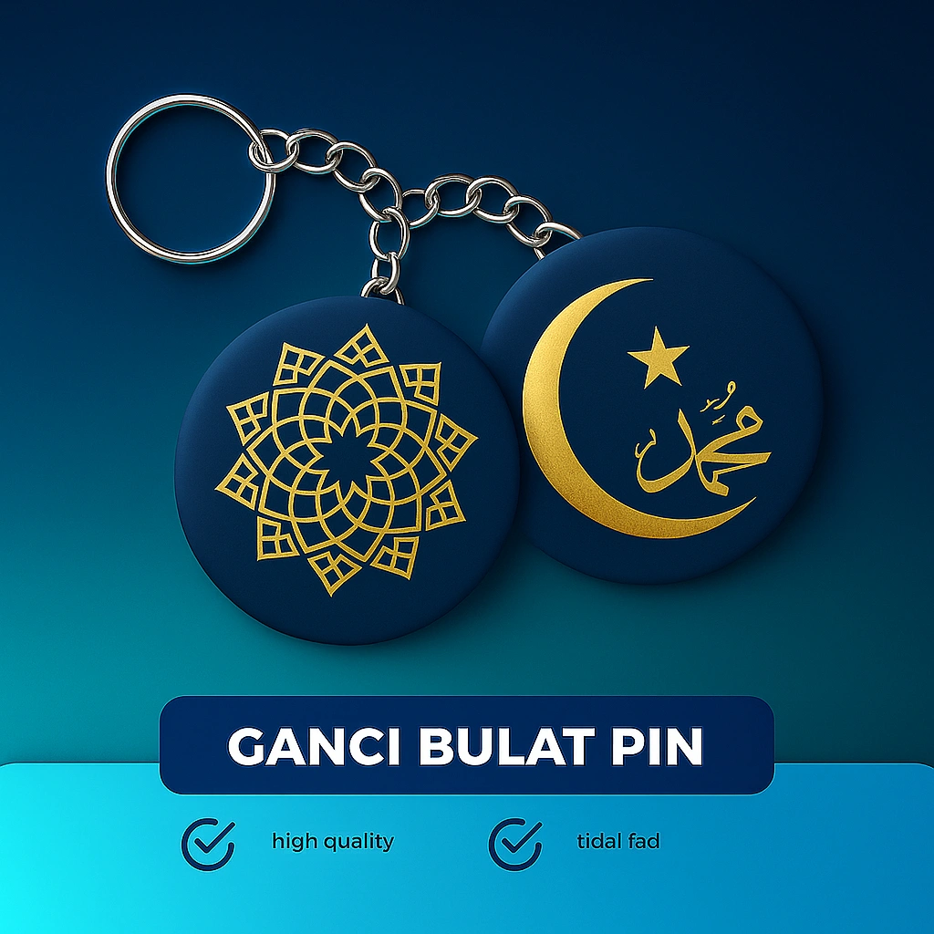 Gantungan Kunci GANCI CUSTOM 4.4 cm dan 5.8 cm 1 SISI TERMURAH | Souvenir Pernikahan | Gift Event