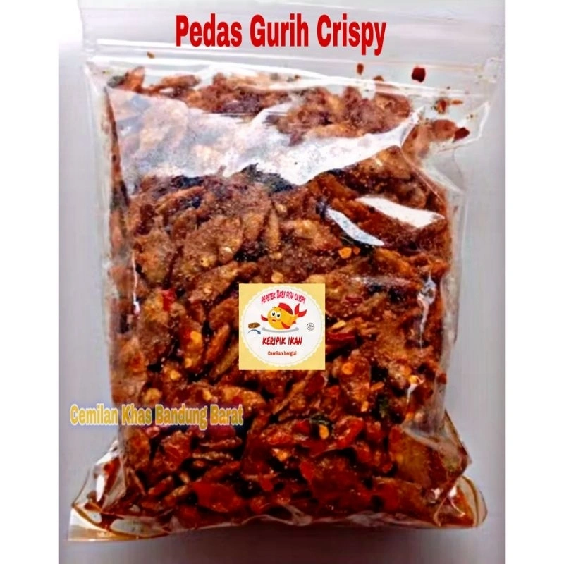IKAN WADER PEDAS CRISPY /MINI FISH PEDAS CRISPY RENYAH GURIH KRIUK Makanan Food Seafood Frozen Meat Cemilan Organik Rempah Alami Keripik Kering Snack Camilan Kripik